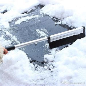 Outil de nettoyage de voiture d'hiver 65 cm Design créatif extensible voiture véhicule neige grattoir à neige brosse à neige enlèvement brosse XDH0364 T03