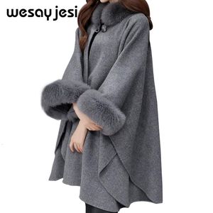 Abrigo de invierno Mujer Cardigan Poncho y capas prendas de punto para mujer Manteau femme Capa Manga larga suéteres para mujer 2018 winterMX190927