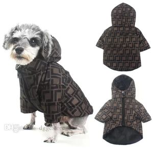 Hiver Dog Apparel Designer Dog Vêtements PETS remplis de velours Sweat à sweat Rehyie Pet Snow Veste de snow mignon Veste de chiot à vent Doggy