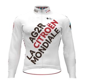 Hiver Fleece Thermal Only Cycling Vestes Vêtements Long Jersey ROPA CICLISMO 2021 AG2R PRO Équipe SIZEXS4XL6635005