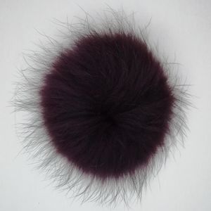 Chapeau tricoté en fourrure d'hiver pompons accessoire pompon de raton laveur véritable couleurs naturelles ou personnalisées livraison express rapide