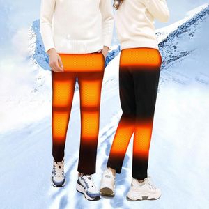Ropa interior calefactora de invierno usb chaqueta calefactora chaleco impermeable pantalones calefactores inteligentes termales largos Johns para esquí al aire libre