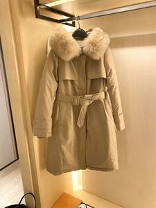 Veste d'hiver Parkas pour femmes, doublure en fourrure épaisse et chaude, longue Parka pour dames, manteau rembourré en polaire avec capuche pour femmes