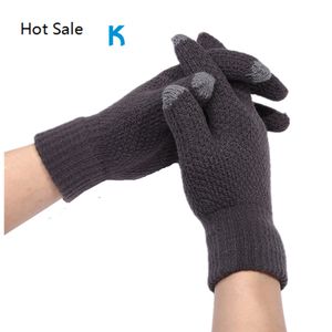 Gants tricotés d'hiver pour hommes, pour écran tactile, gants magiques d'équitation chauds en plein air, mitaines en velours pour hommes, automne