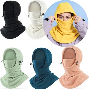 Masque de Ski d'hiver en plein air thermique coupe-vent garder au chaud polaire cagoule masque de Ski visage cou couverture chapeau casquette Bandanas femme femmes