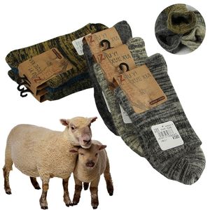 Calcetines de invierno para hombre, calcetines cálidos de lana gruesa que contienen lana Real, suaves, esenciales, cómodos, de alta calidad, calcetines casuales para hombre