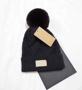 Invierno primavera mujer Cruz bola de pelo estilo gorros hombre Viaje niño Moda adulto Gorro Skullies Chapeu Gorras Algodón Esquí ca ps niña sombrero