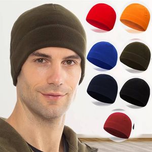 Invierno Capitán de ejército cálido de invierno Soft Men Ski Ciclismo Ski Tactical Tactical Beanie Anti-Static Spring Polar Fleece corriendo a prueba de viento XDJ236