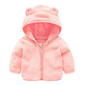 Abrigo cálido de invierno con dibujos de oso, ropa para osos de bebé, abrigos de lana para niños y niñas, prendas de vestir para niños pequeños, venta al por mayor