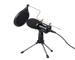 Condensador con cable Micrófono O 35 mm Mic MIC Recording Vocal Recording KTV Karaoke Mic With Stand For PC Telephing Video Conferencing2209943