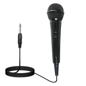 Micrófono dinámico con cable de 3,5 mm y 6,5 mm, micrófono profesional Mike Microfone para cantar, mezclador KTV, sistema de micrófono de Karaoke, amplificador de potencia PA, altavoz