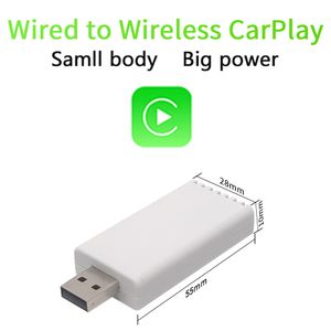 Wired to Wireless CarPlay Adapter for OEM car stereo with USB plug and play Smart Link Phone Automatic connection to CarPlay