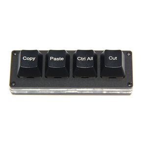 Clavier de bureau USB filaire travail rapide copier coller Ctrl tout couper Mini clavier mécanique pour Windows WIN 7 8 10 blanc/noir
