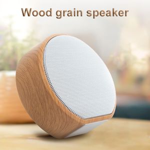 Haut-parleur Bluetooth sans fil Portable Subwoofer Haut-parleur extérieur A60 Haut-parleurs à grain de bois Support TF AUX USB Radio FM