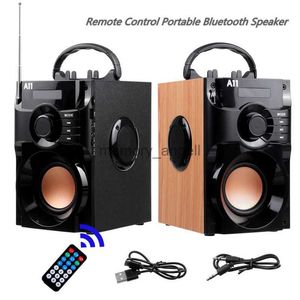 Wireless Bluetooth Speaker Subwoofer with Mic Portable Stereo Bass Music Speakers Support FM Radio TF AUX USB Remote Control HKD230825
