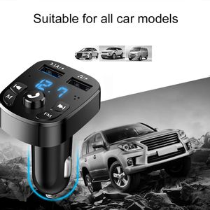 Chargeur de voiture sans fil Bluetooth Transmetteur FM Audio Double USB Lecteur MP3 Radio Chargeur mains libres 3.1A Chargeur rapide Accessoire de voiture en gros