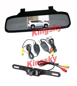 Kit de vue arrière de voiture sans fil, moniteur de miroir LCD de voiture 43quot, étanche 7IR LED, vision nocturne, caméra de recul pour stationnement 4722969