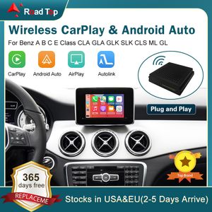 Caja inalámbrica CarPlay AI para Mercedes Benz Car A B C E CLA GLA GLK SLK CLS ML GL NTG 4.5, con Android Auto Mirror Link Navigation