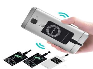 Récepteur d'induction du chargeur sans fil Adaptateur de charge QI pour l'iPhone 7 6 6S 5S Micro USB Type C PAD DOCK CONNECTER1002871