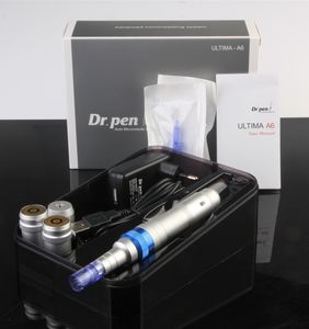 Dermapen inalámbrico recargable Derma Pen Dr.Pen Ultima A6 Microneedling con 2 baterías Longitud de aguja ajustable 0.25-2.5mm