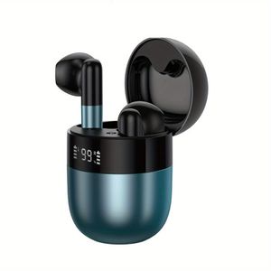 Écouteurs sans fil avec microphone, basses stéréo Surround 3D, légers et confortables, longue durée de vie de la batterie – Bleu/Vert/Rouge