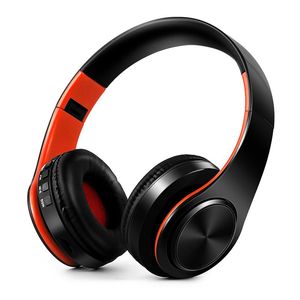 Casque sans fil Stéréo Bluetooth 5.0 Écouteurs Animation d'écouteurs pliables montrant la prise en charge du casque de carte TF MIC intégré Prise 3,5 mm en 10 couleurs