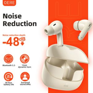 Casque sans filQere E38 TWS Bluetooth 5.3HD Microphonehifi Earphones13 mm Driverlow LALENCY GAMING EARBUD 240411