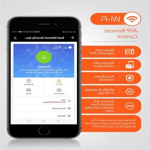 FreeShipping Wireless Home WIFI GSM Système d'alarme de sécurité Kit APP Control Smart Motion Detector Sensor Système d'alarme antivol Qelgv