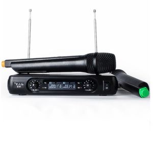 Freeshipping Micrófono de karaoke inalámbrico MIC mikrofon Reproductor de karaoke KTV Karaoke Sistema de eco Sonido digital Mezclador de audio Máquina de canto Gfun