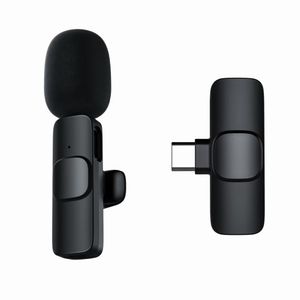 Microphone à revers sans fil pour IPhone IPad, synchronisation automatique du micro, YouTube, Tiktok, Facebook, diffusion en direct pour les interviews (aucune application ou BT nécessaire)