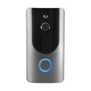 Sonnette WIFI intelligente sans fil avec caméra HD, Vision nocturne, détection de mouvement, alarme, antivol, caméscope Visible
