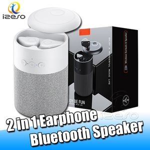 2 en 1 Bluetooth 5.1 B20 Auriculares inalámbricos Mini altavoz Deporte Tws Auriculares Manos libres Altavoz exterior para iPhone 13 12 Pro Max con paquete minorista izeso