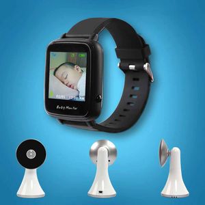 Reloj de vídeo inalámbrico estilo Monitor de bebé vibración de choque portátil bebé niñera cámara de alarma de llanto visión nocturna monitoreo de temperatura