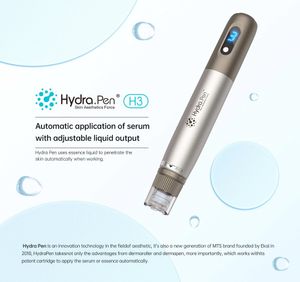 Dermapen électrique sans fil Hydra Pen H3, applicateur automatique de sérum, thérapie par cellules souches du visage, stylo professionnel de microneedling, mésothérapie, tampon Derma