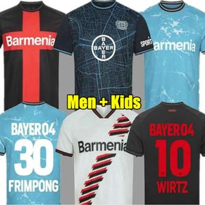 Wirtz 2023 2024 Bayer 04 Leverkusen Soccer Jerseys 23 2024 Home Away troisième DEMIRBAY BAKKER BAILEY HOME CH Aranguiz Paulo Schick Kits de maillots de football