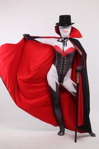 Sorcière cosplay Catsuit Costume Impression motif Lycar Spandex complet du corps Zentai costume scène costumes club fête combinaison sans chapeau