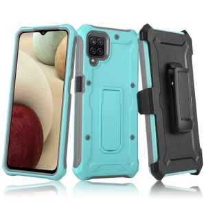 Fundas de teléfono para Samsung S30 S22 S21 PLUS ULTRA S20FE A73 A72 A71 A13 A12 A02S A03 A33 A32 con Clip para cinturón nuevo diseño 2 en 1 cubierta con soporte