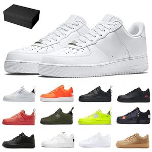 con caja 1 Low Casual Running Shoes hombres mujeres zapatillas de una plataforma Triple White Black Pale Ivory Spruce Aura Glacier Washed Coral Pulse para hombre zapatillas de deporte al aire libre