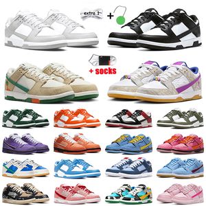 Zapatillas de panda Low Panda Fog Jarritos Año de The Dragon Designer Men Women Sneakers Triple Pink University Blue UNC Chunky Sean Cliver Syracuse Entrenadores 36-48