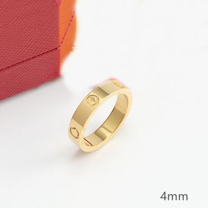 Con caja Diseñador de moda Anillos de banda de tornillo de eternidad Joyas de amor de diamante Anillos de Carti Pareja Cleef gjdfhg