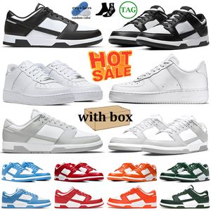 Avec boîte Livraison gratuite chaussures pour hommes femmes 1 1s baskets de créateur basses panda gris brouillard UNC chaussure de plate-forme classique triple blanc noir syracuse hommes femmes formateurs en plein air