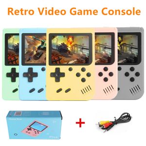 Con caja Nuevos colores 500 en 1 MINI Juegos Reproductores de juegos portátiles Consola de video retro portátil Niño Pantalla LCD en color de 8 bits