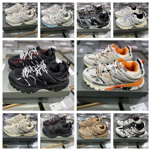 Avec logo designer baskets chaussures Top designer marque de luxe hommes femmes Bale Track 3 3.0 chaussures de sport baskets baskets en cuir Nylon impression plate-forme chaussures