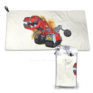 Avec votre beau sourire. Serviette de visage en tissu microfibre doux Dino Trux Dinotrux Kids Tv Show Cool Robots Emblem Games Geek