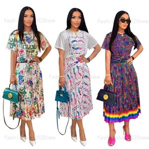 Femme Designer Luxe Canal Classique Femmes ggity Bohême Robe Femme Rétro Jupe Ladys Mode Coloré Afrique Sexy Jupe Deux Pièces Robe