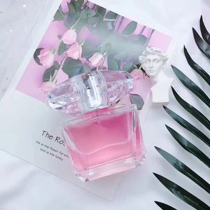 Parfum Femme 90ml Eau De Toilette Longue Durée Bonne Odeur EDT Lady Girl Pink Diamond Bright Noir Yellow Crystal Parfum Cologne Spray Fast Ship