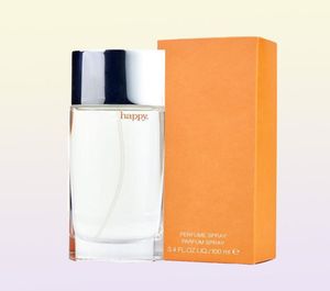 Mujer Perfume Women Spray 100ml Happy Heart Chypre Floral Notes Girl Edición más alta y franqueo rápido5833854