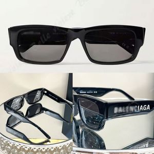 2023 Hot New Luxury Designer Brand Square Gafas de sol para mujeres Minimalista marco grande BB0216 Logotipo de letra icónica Espejo pierna diseñador gafas de sol hombres