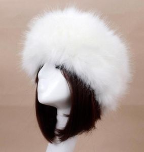 Femme y fourrure casquette russe casquette chaude Faux bandeau dames hiver épais cache-oreilles bonnet/crâne Caps4111400