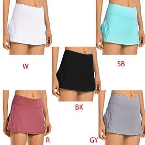 Jupes de tennis 2 en 1 pour femmes Sports athlétiques Jupes de golf plissées Shorts M89E Q0131